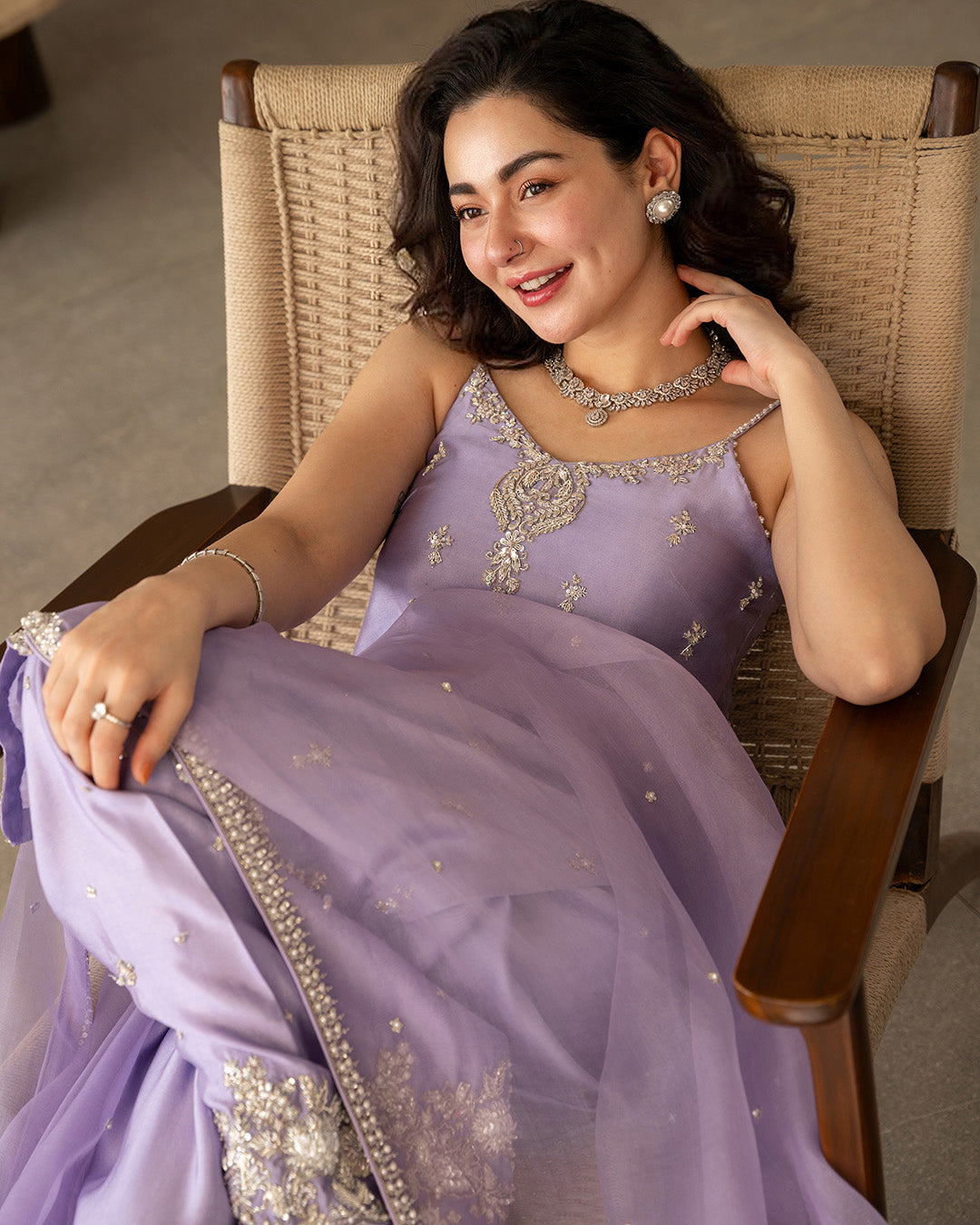 faiza saqlain purple dress Aria Faiza Saqlain