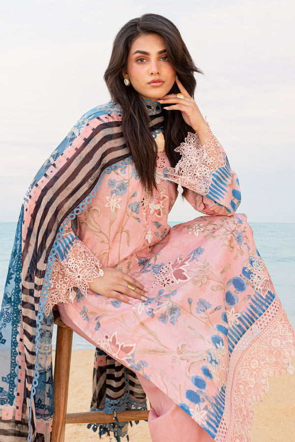 Nureh | Gardenia Lawn 24 | NS-132 A - by - Libasekhas UK - Registered Vendor of : Nureh - 100% Original Designer Dresss