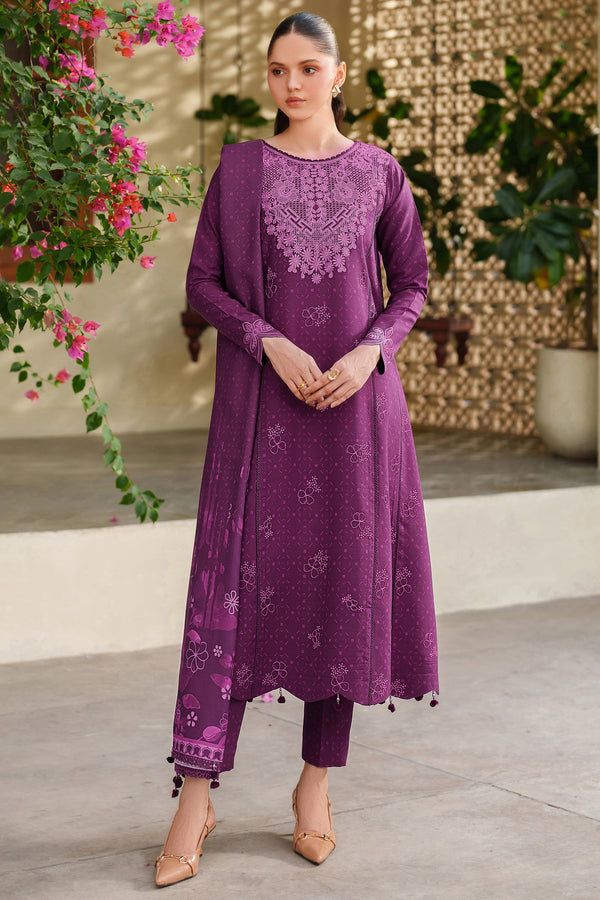 Farasha | Meline Premium Viscose 25 | Wild Plum - by Libasekhas UK - Registered Vendor of : Farasha - 100% Original Designer Dress