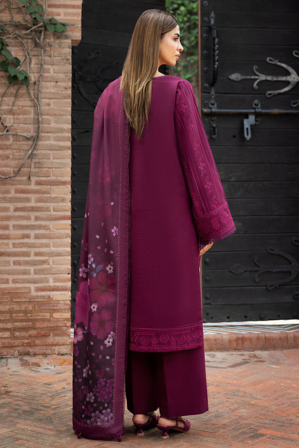 Farasha | Eminence Khaddar 25 | Rosemer - by Libasekhas UK - Registered Vendor of : Farasha - 100% Original Designer Dress