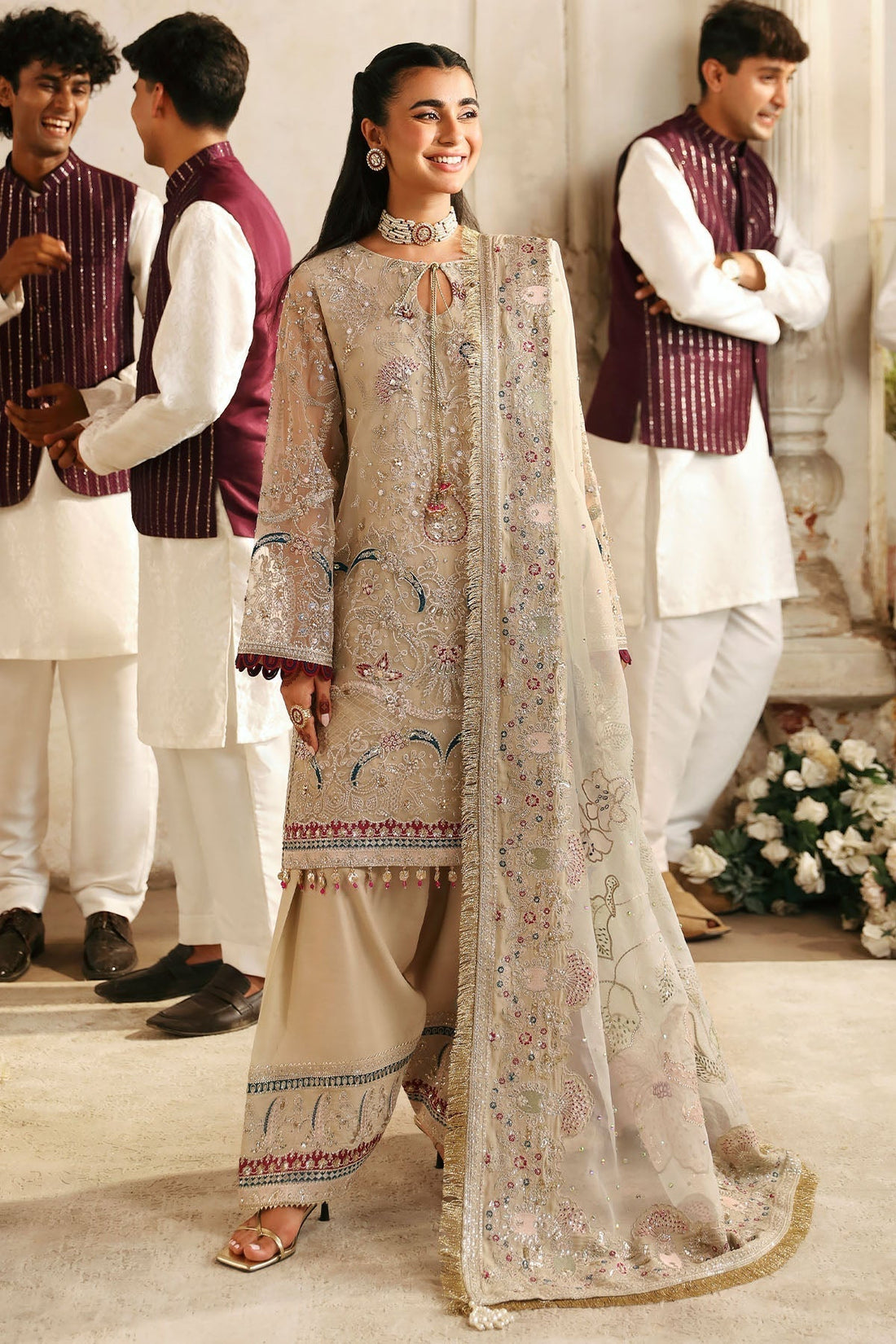 Nureh | Jhoomro Wedding Formals | NL-72 CHANDNI - by - Libasekhas UK - Registered Vendor of : Nureh - 100% Original Designer Dresss