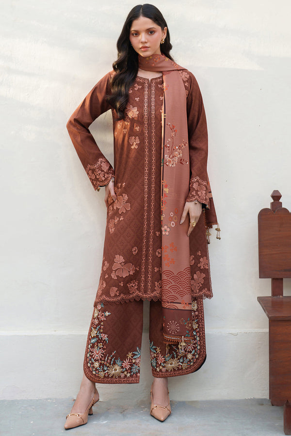 Farasha | Meline Premium Viscose 25 | Brown Clay - by Libasekhas UK - Registered Vendor of : Farasha - 100% Original Designer Dress