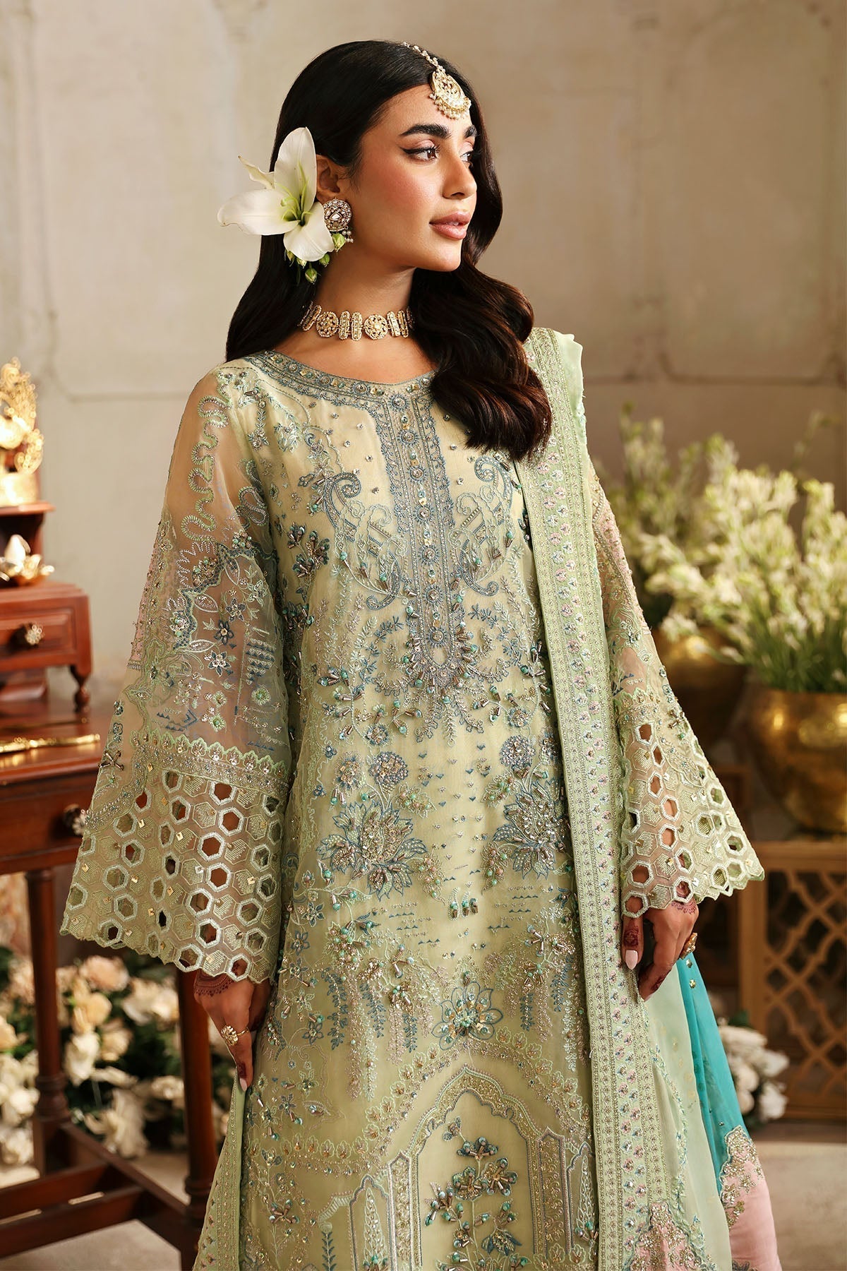Nureh | Jhoomro Wedding Formals | NL-67 MAHI-ROO - by - Libasekhas UK - Registered Vendor of : Nureh - 100% Original Designer Dresss