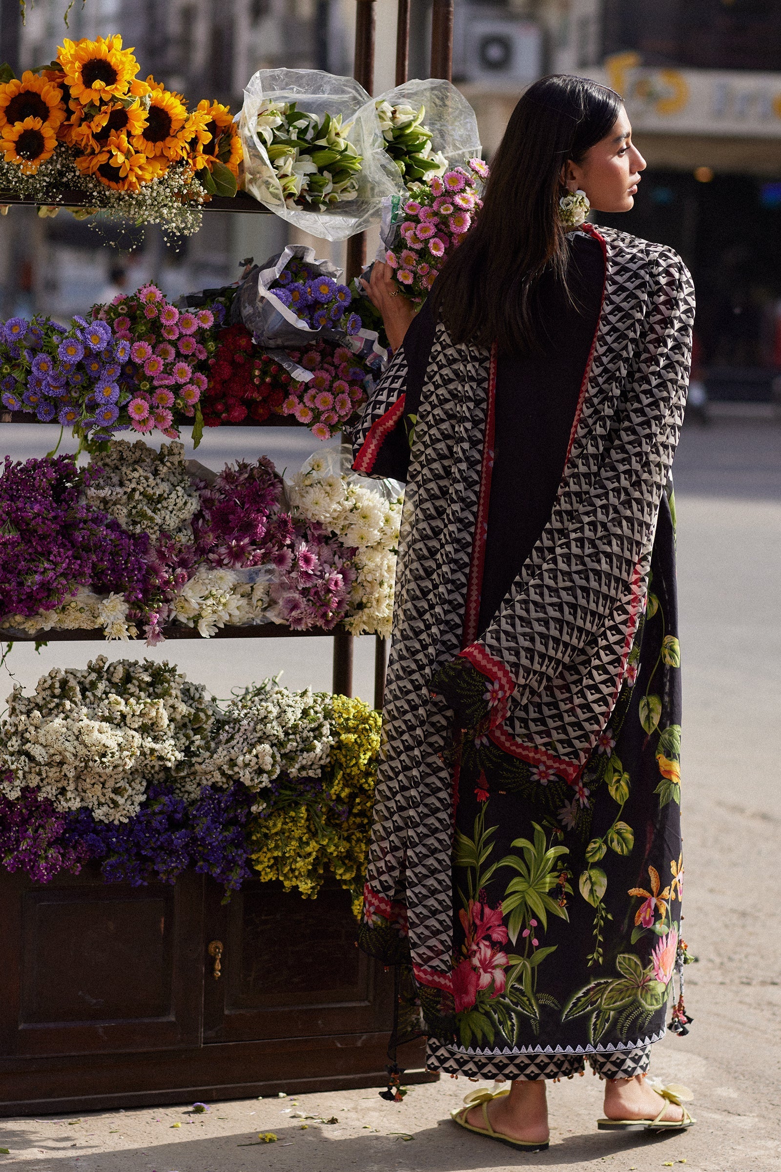 Zaha | Festive Lawn 26 | MIDNIGHT BLOOM (ZF26-04) - by Libasekhas UK - Registered Vendor of : Zaha - 100% Original Designer Dress
