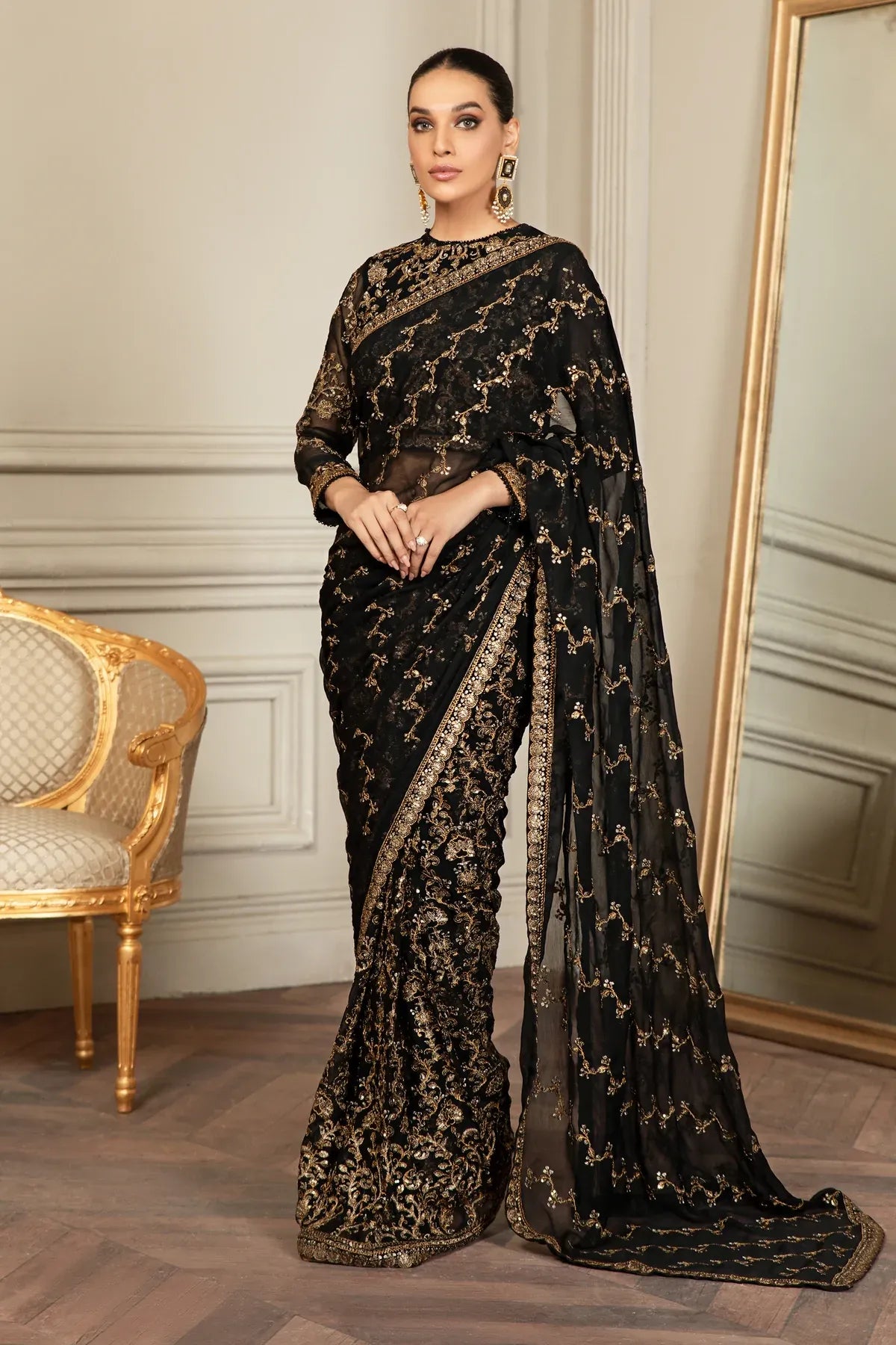 Zarif | Mehroz Formals | Black Ruby - by - Libasekhas UK - Registered Vendor of : Zarif - 100% Original Designer Dresss
