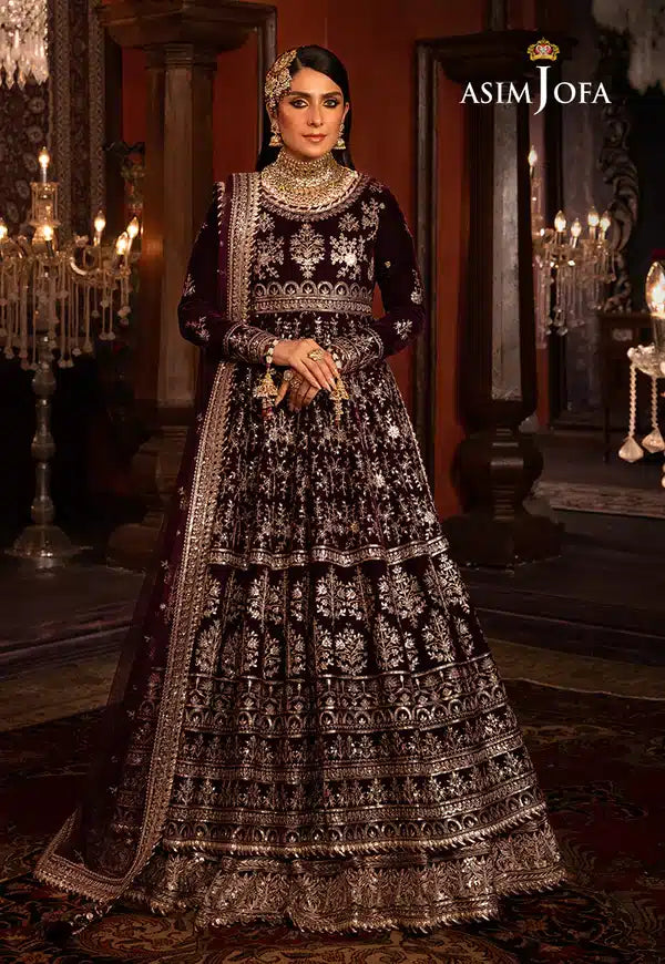 Asim Jofa | Makhmal Wedding Velvet 23 | AJMM-11 - by - Libasekhas UK - Registered Vendor of : Asim Jofa - 100% Original Designer Dresss