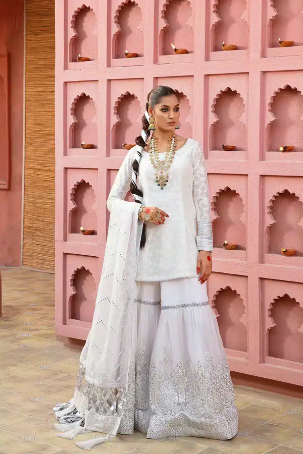 Nilofer Shahid | Nur e Subh Formals | Chandni - by - Libasekhas UK - Registered Vendor of : Nilofer Shahid - 100% Original Designer Dresss