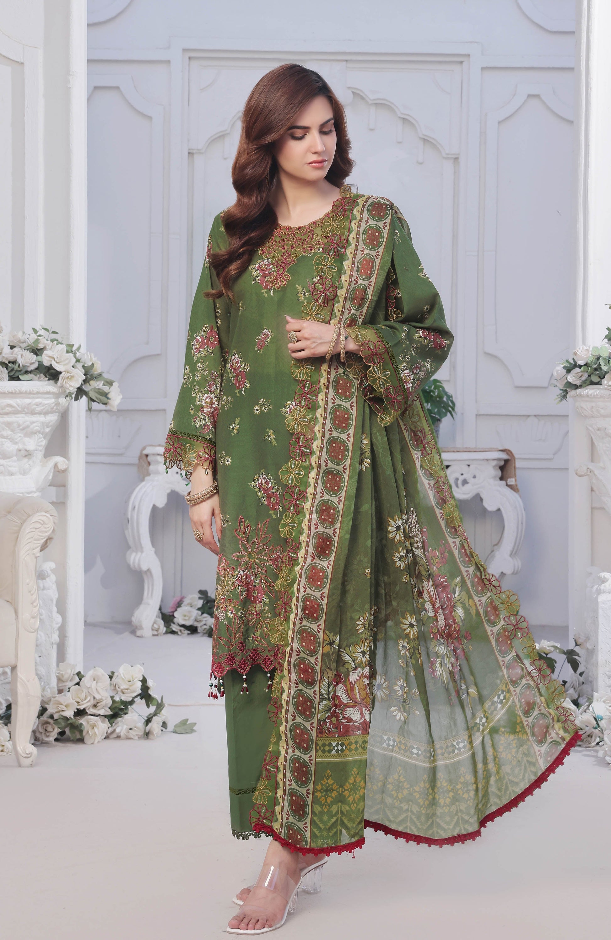 Al Zohaib | Applique Kari Cutwork Edit 25 | ACE-25-03 - by - Libasekhas UK - Registered Vendor of : Alzohaib - 100% Original Designer Dresss