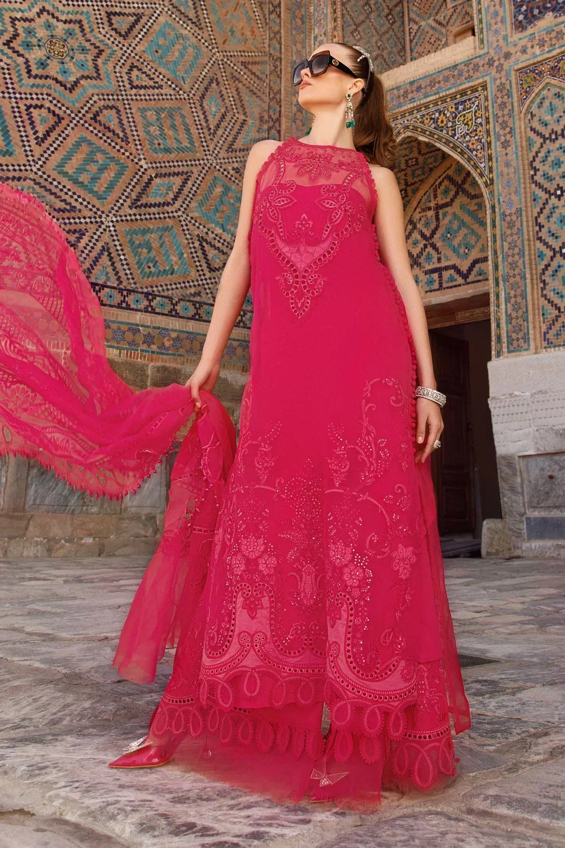 Maria B | Luxury Lawn | D-2303-A - by - Libasekhas UK - Registered Vendor of : Maria B - 100% Original Designer Dresss
