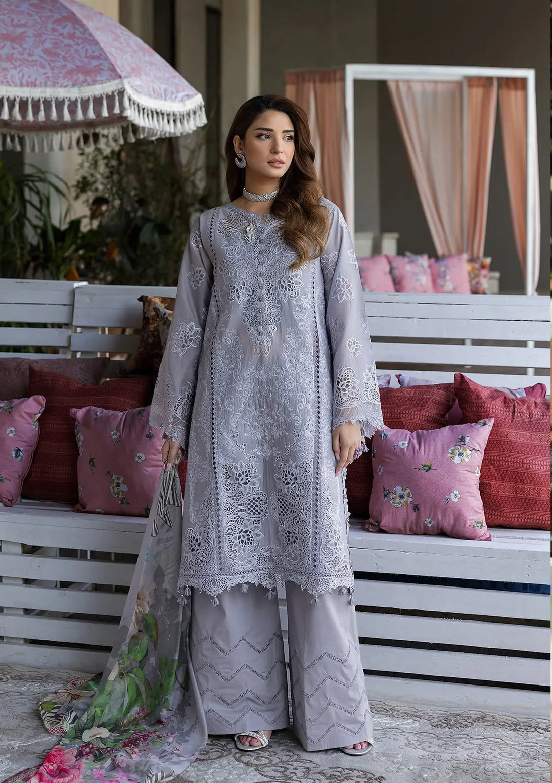 Kahf Premium | Luxury Lawn 25 | KLR-04 Lilia - by - Libasekhas UK - Registered Vendor of : Kahf Premium - 100% Original Designer Dresss