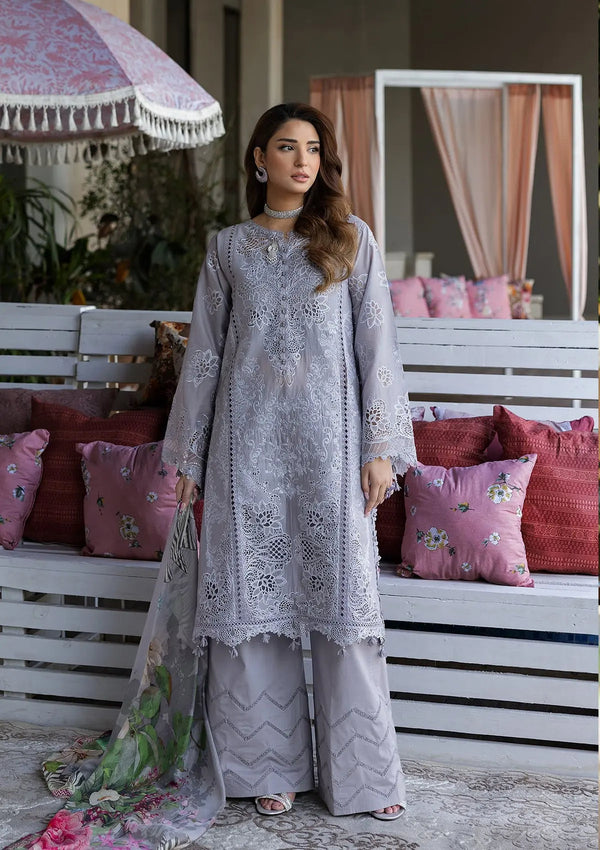 Kahf Premium | Luxury Lawn 25 | KLR-04 Lilia - by - Libasekhas UK - Registered Vendor of : Kahf Premium - 100% Original Designer Dresss