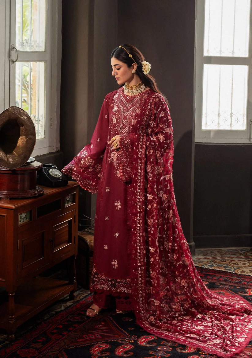 Kahf Premium | Kahf Karandi 25 | KKH-03 ROSELITH - by Libasekhas UK - Registered Vendor of : Kahf Premium - 100% Original Designer Dress