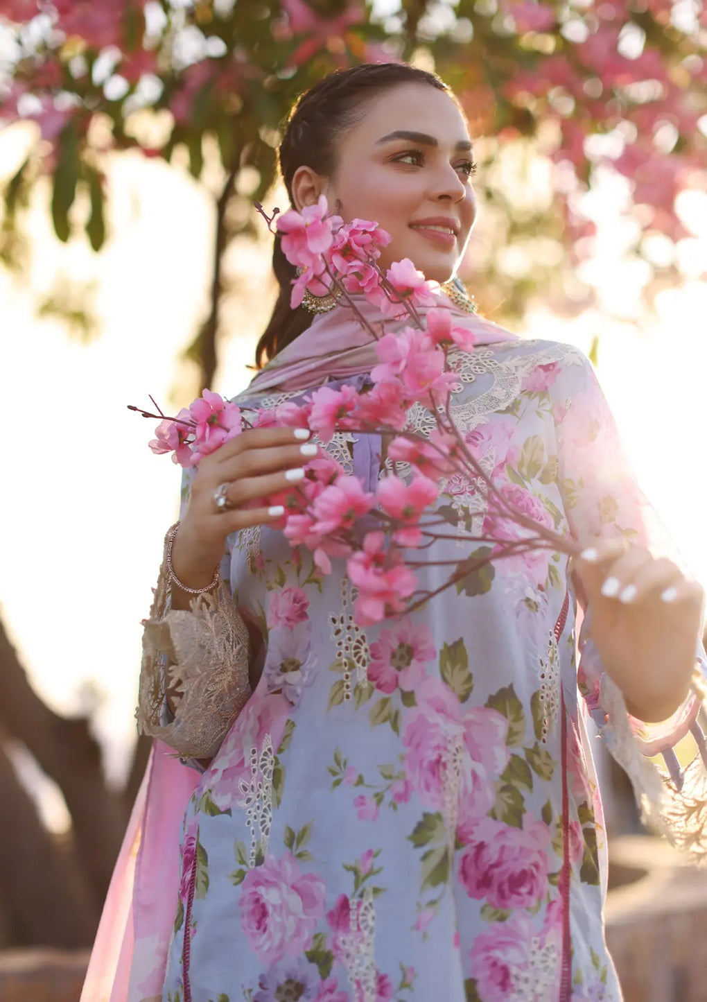 Elaf Premium | Prints Chikankari 24 | 04A OCEAN BLOSSOMS - Luxury -  Libasekhas