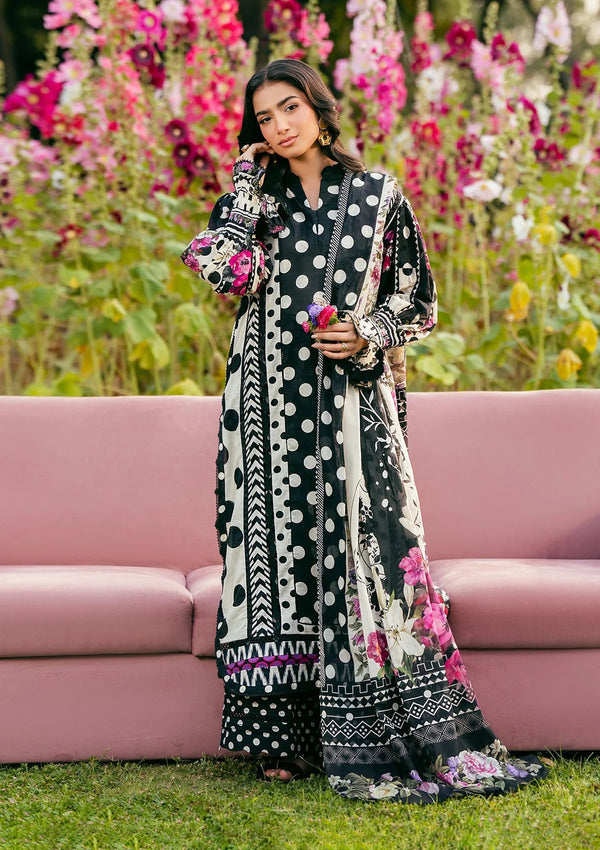 Elaf Premium | Prints 25 | EPS-2B MYSTIC NOIR - by - Libasekhas UK - Registered Vendor of : Elaf Premium - 100% Original Designer Dresss