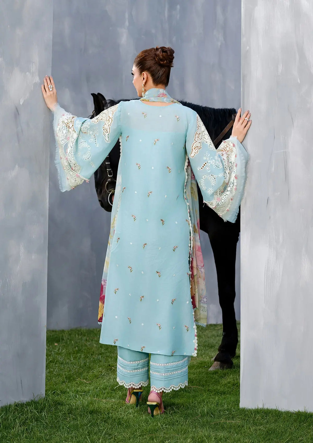 Elaf Premium | Luxury Lawn 25 | ELH-5B ELYA - by - Libasekhas UK - Registered Vendor of : Elaf Premium - 100% Original Designer Dresss
