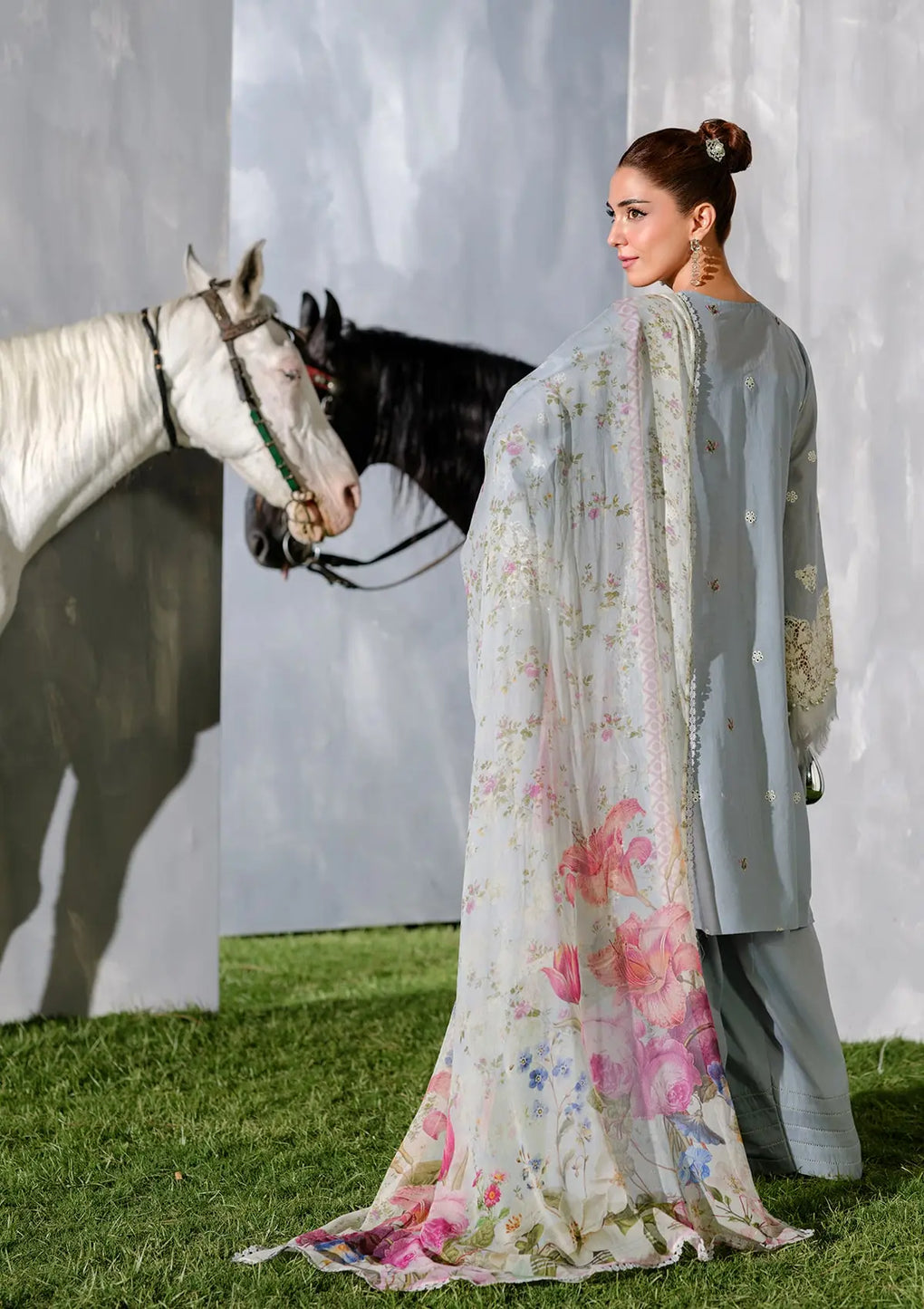 Elaf Premium | Luxury Lawn 25 | ELH-7B ISSABEL - by - Libasekhas UK - Registered Vendor of : Elaf Premium - 100% Original Designer Dresss