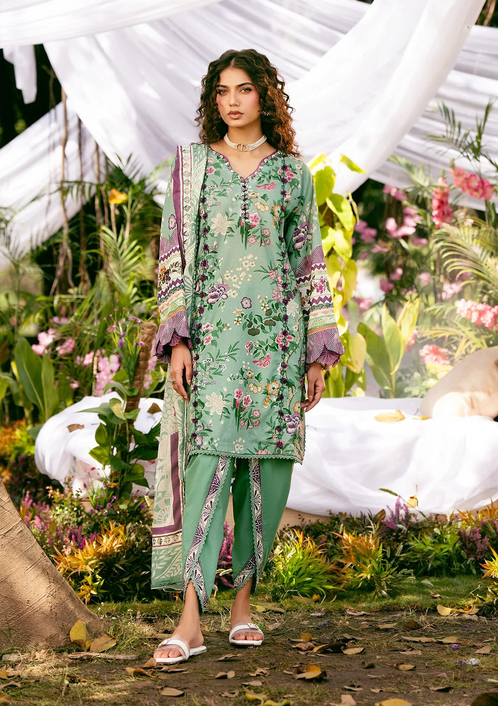 Elaf Premium | Prints 25 | EPS-8A MINTED DREAM - by - Libasekhas UK - Registered Vendor of : Elaf Premium - 100% Original Designer Dresss
