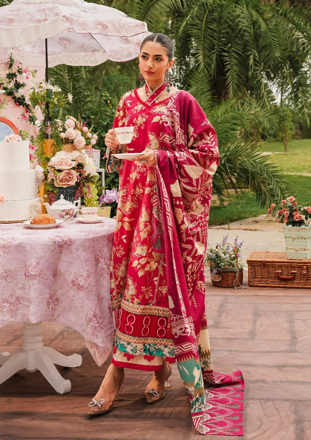 Elaf Premium | Printed Collection 24 | EEP-04A - Flores de Amor - by - Libasekhas UK - Registered Vendor of : Elaf Premium - 100% Original Designer Dresss