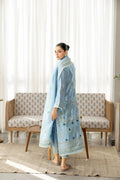Wahaj M Khan | Sanam Luxe | Ice Bleu Sanam Sheesha - by Libasekhas UK - Registered Vendor of : Wahaj M Khan - 100% Original Designer Dress