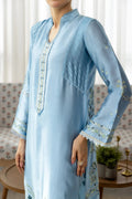 Wahaj M Khan | Sanam Luxe | Ice Bleu Sanam Sheesha - by Libasekhas UK - Registered Vendor of : Wahaj M Khan - 100% Original Designer Dress