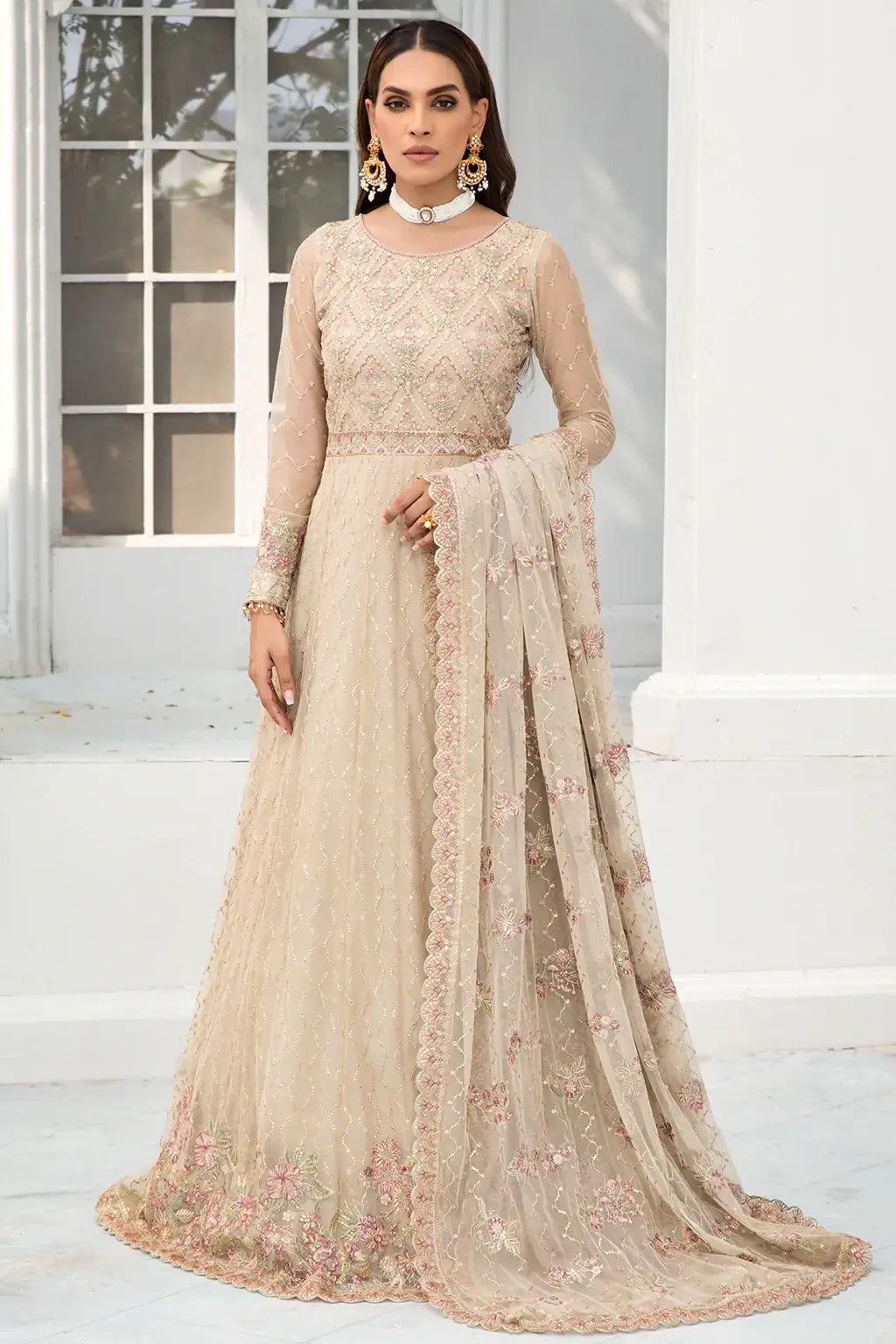 Zarif | DE LUXURY Formals | JASMINE - by - Libasekhas UK - Registered Vendor of : Zarif - 100% Original Designer Dresss