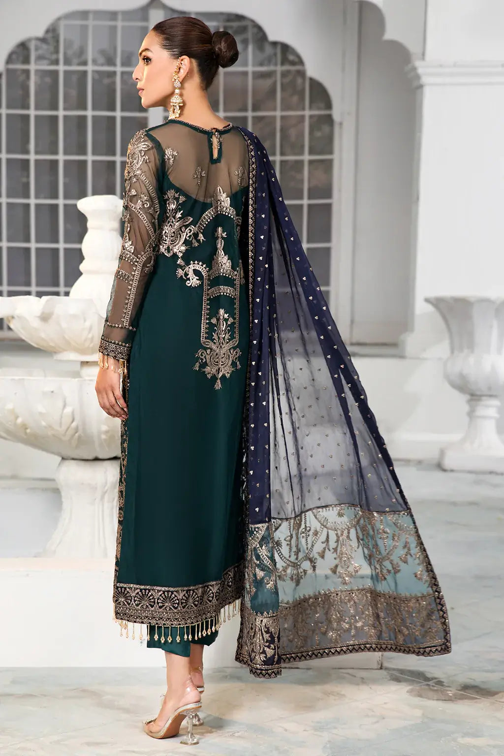 Zarif | DE LUXURY Formals | MEADOW - by - Libasekhas UK - Registered Vendor of : Zarif - 100% Original Designer Dresss