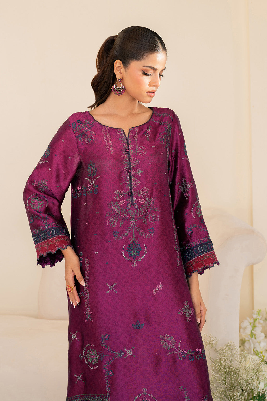 Iznik | Festive Formal | UE-436 Embroidered Pure silk - by Libasekhas UK - Registered Vendor of : Iznik - 100% Original Designer Dress