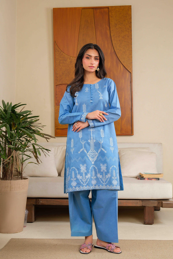 Noor by Saadia Asad | Noor Pret 25 | D5 - Blue Miraj - by Libasekhas UK - Registered Vendor of : Noor by Saadia Asad - 100% Original Designer Dress