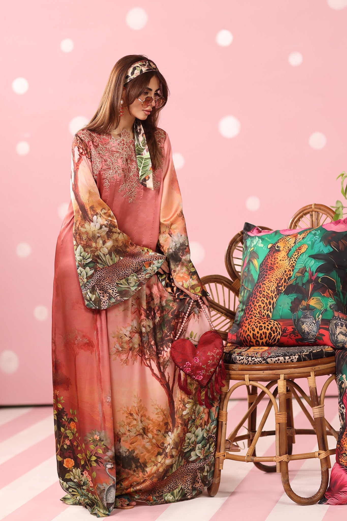 Musferah Saad | Resort Collection | Rosewood Safari - by Libasekhas UK - Registered Vendor of : Musferah Saad - 100% Original Designer Dress
