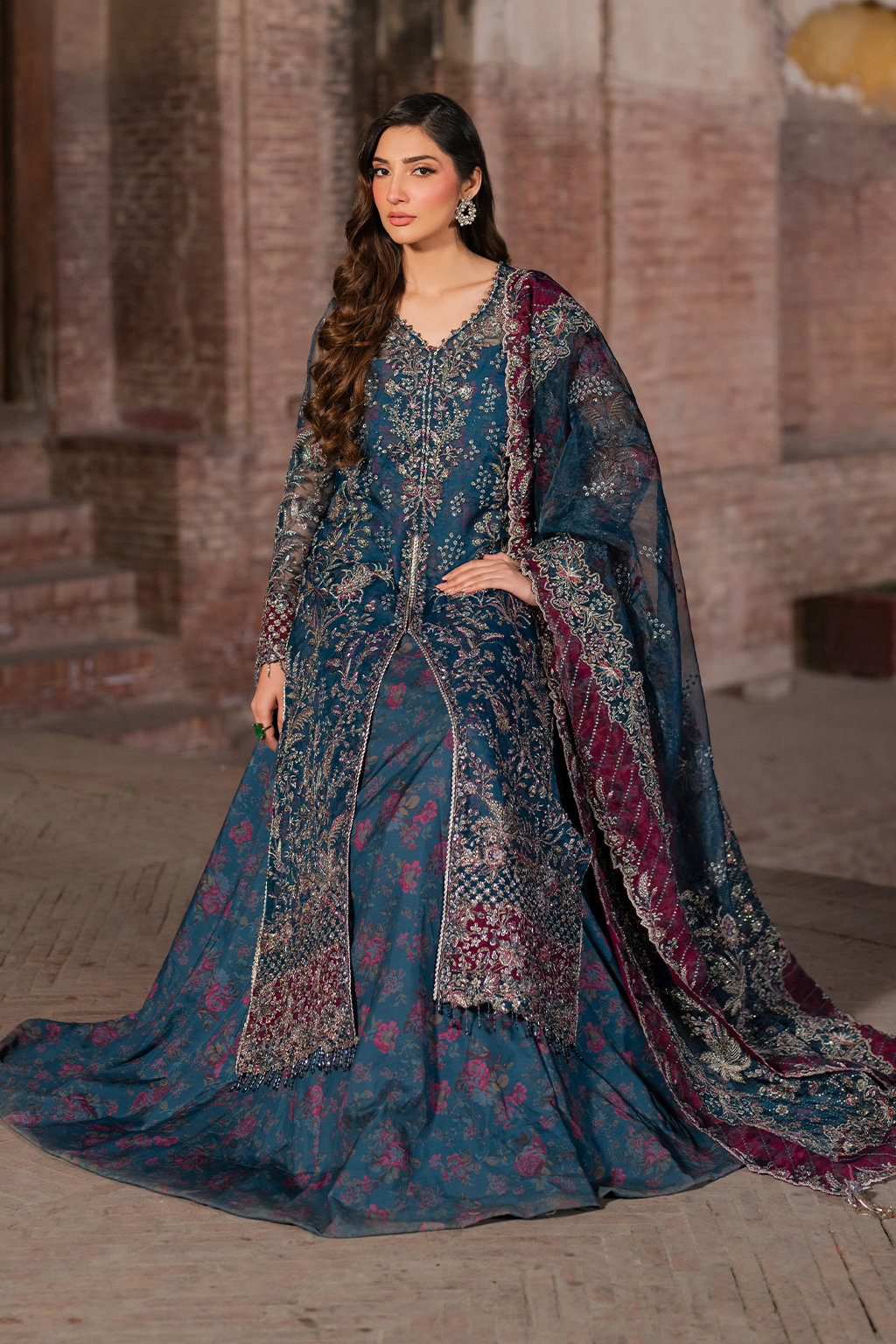 Iznik | Luxury Chiffon | ILC-03 - by - Libasekhas UK - Registered Vendor of : Iznik - 100% Original Designer Dresss