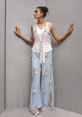 Layla Chatoor | Luxury Pret | Pink Gilet Jacket - by Libasekhas UK - Registered Vendor of : Layla Chatoor - 100% Original Designer Dress