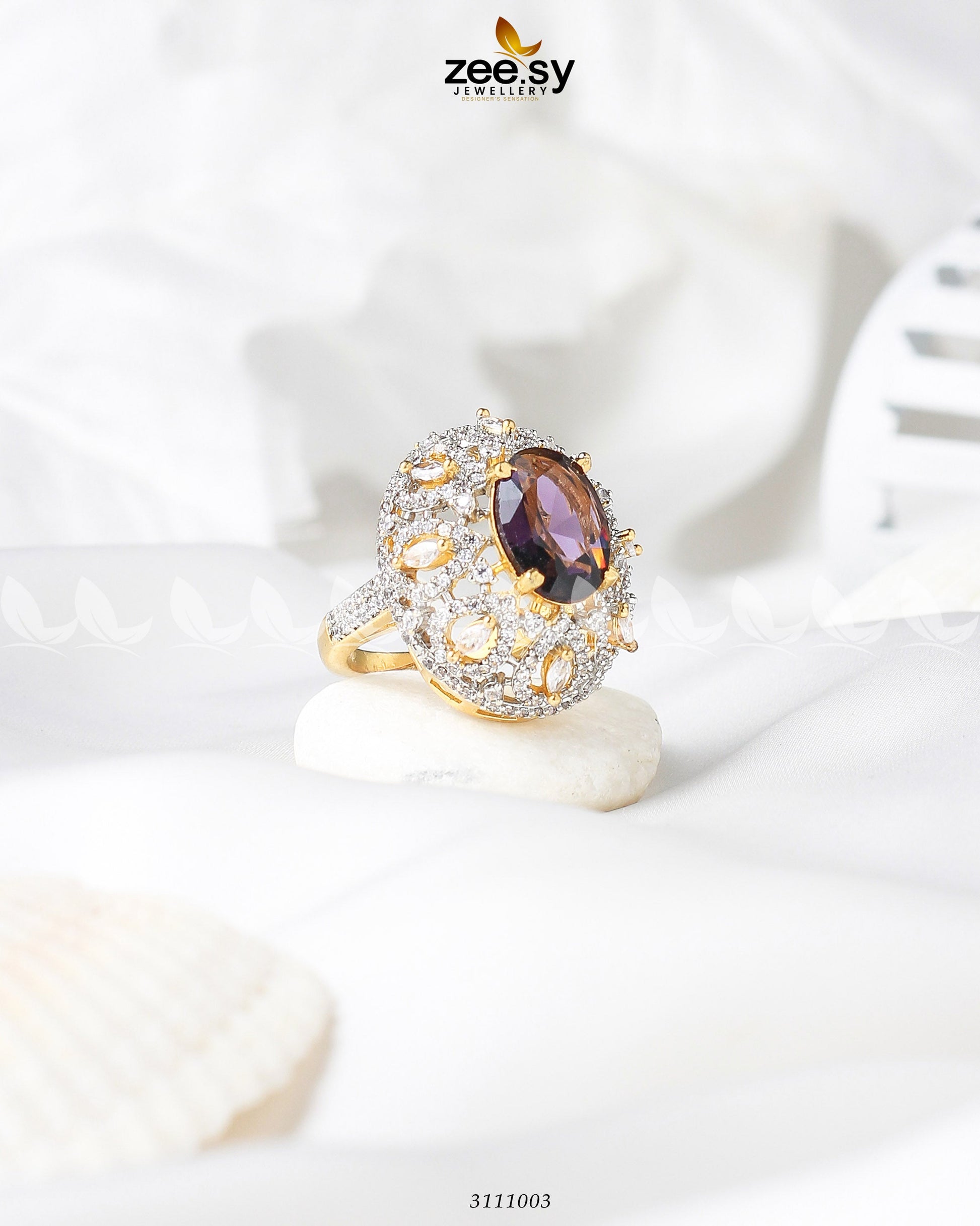 Kohinoor Ring - by - Libasekhas UK - Registered Vendor of : Zeesy - 100% Original Designer Dresss