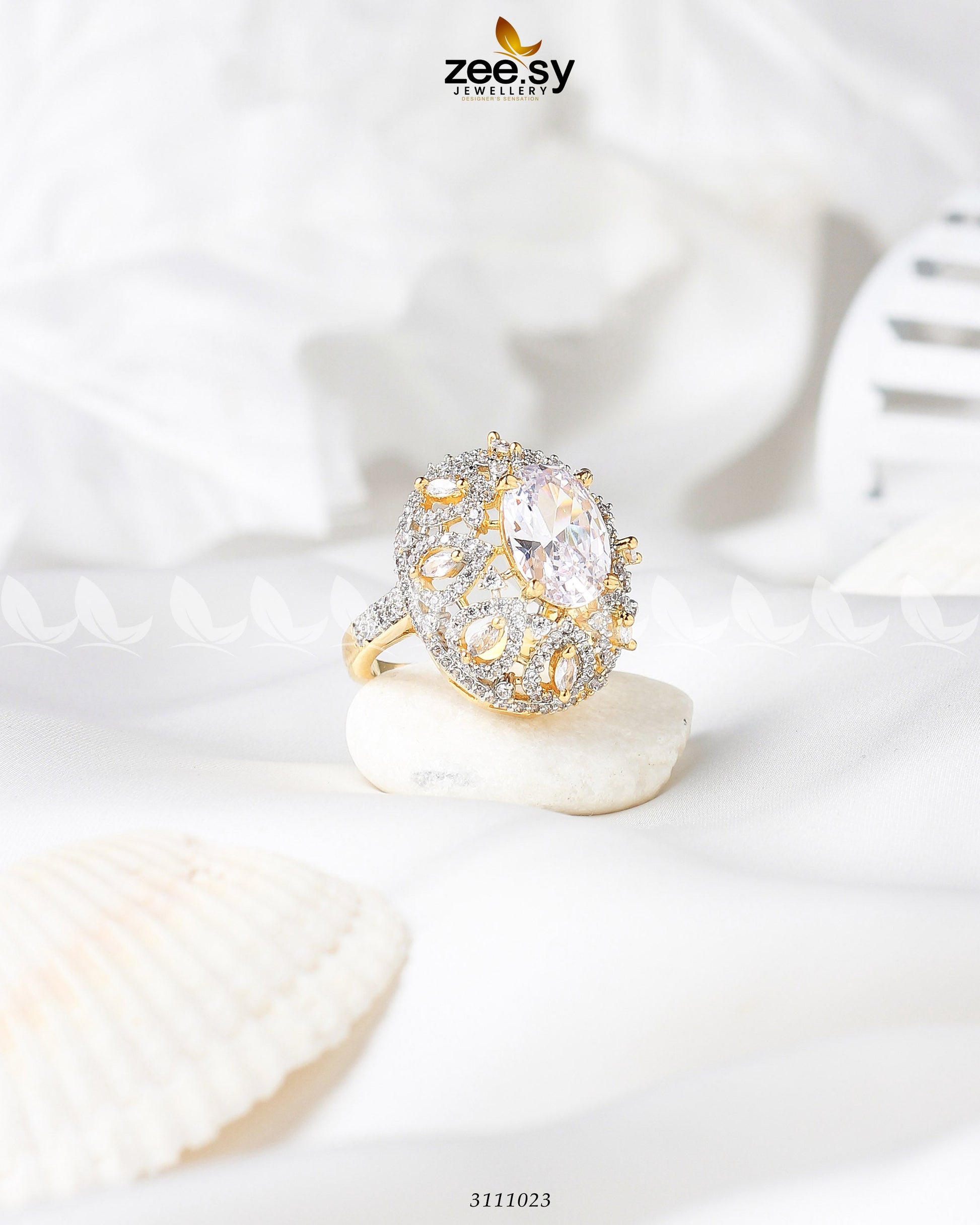 Kohinoor Ring - by - Libasekhas UK - Registered Vendor of : Zeesy - 100% Original Designer Dresss