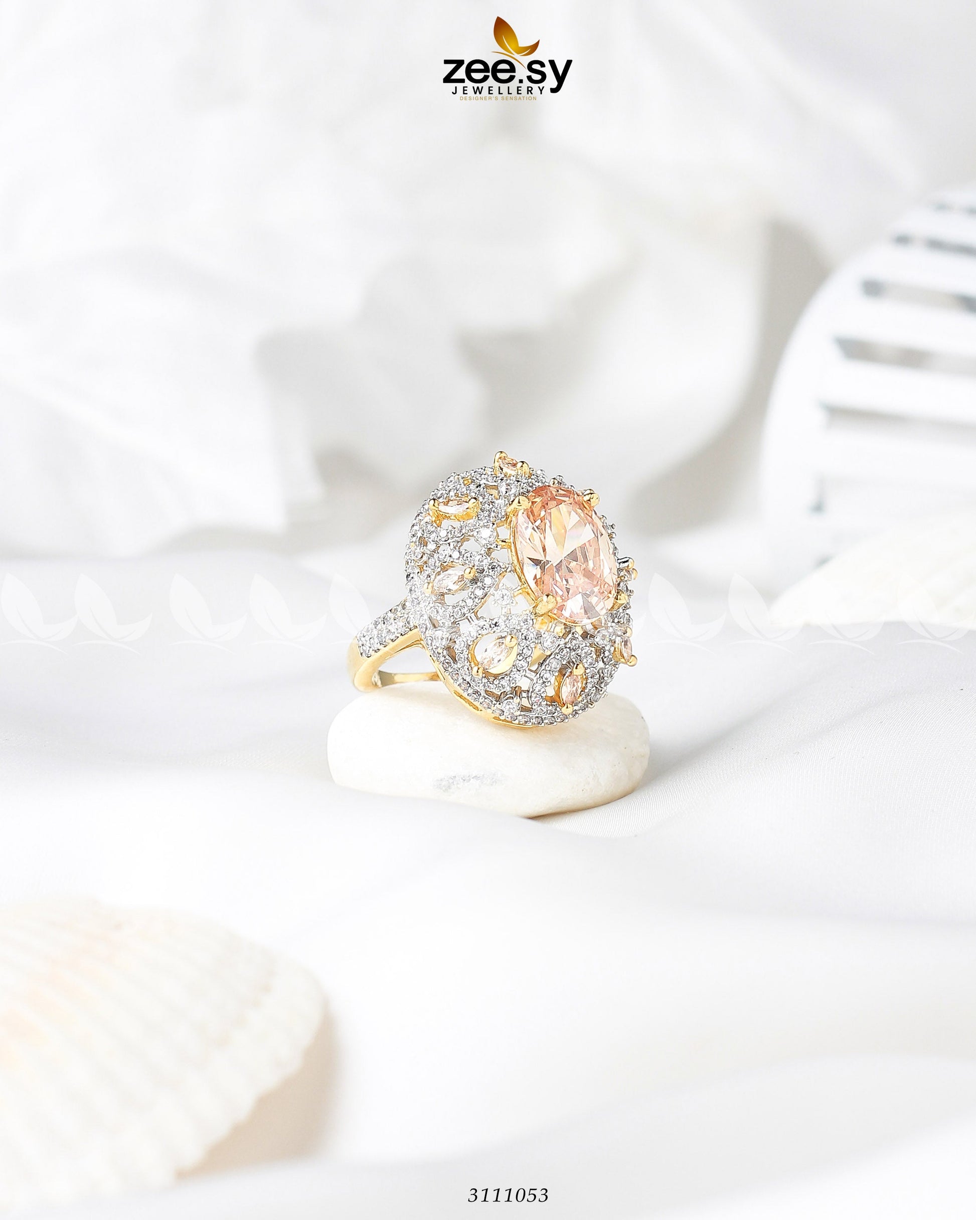 Kohinoor Ring - by - Libasekhas UK - Registered Vendor of : Zeesy - 100% Original Designer Dresss