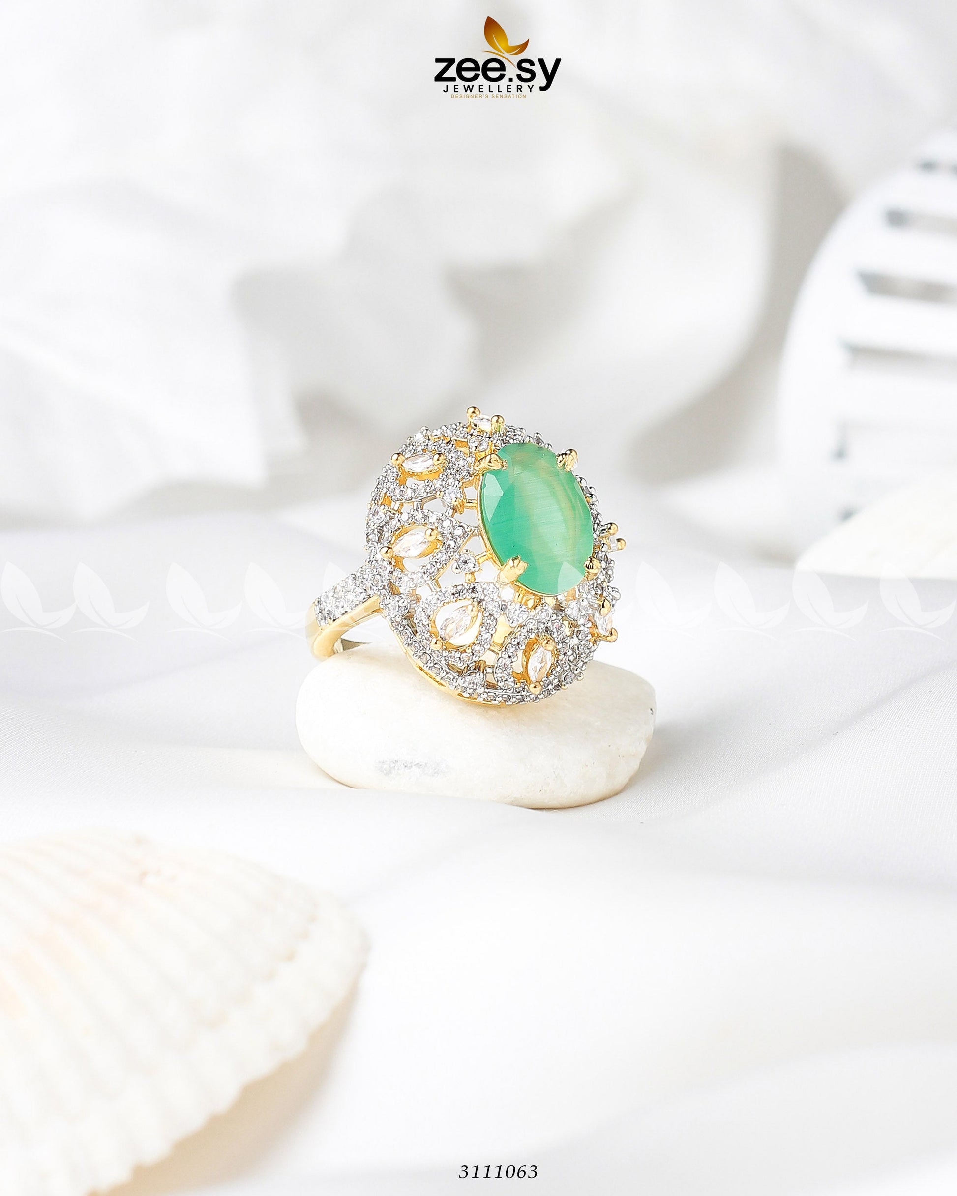 Kohinoor Ring - by - Libasekhas UK - Registered Vendor of : Zeesy - 100% Original Designer Dresss