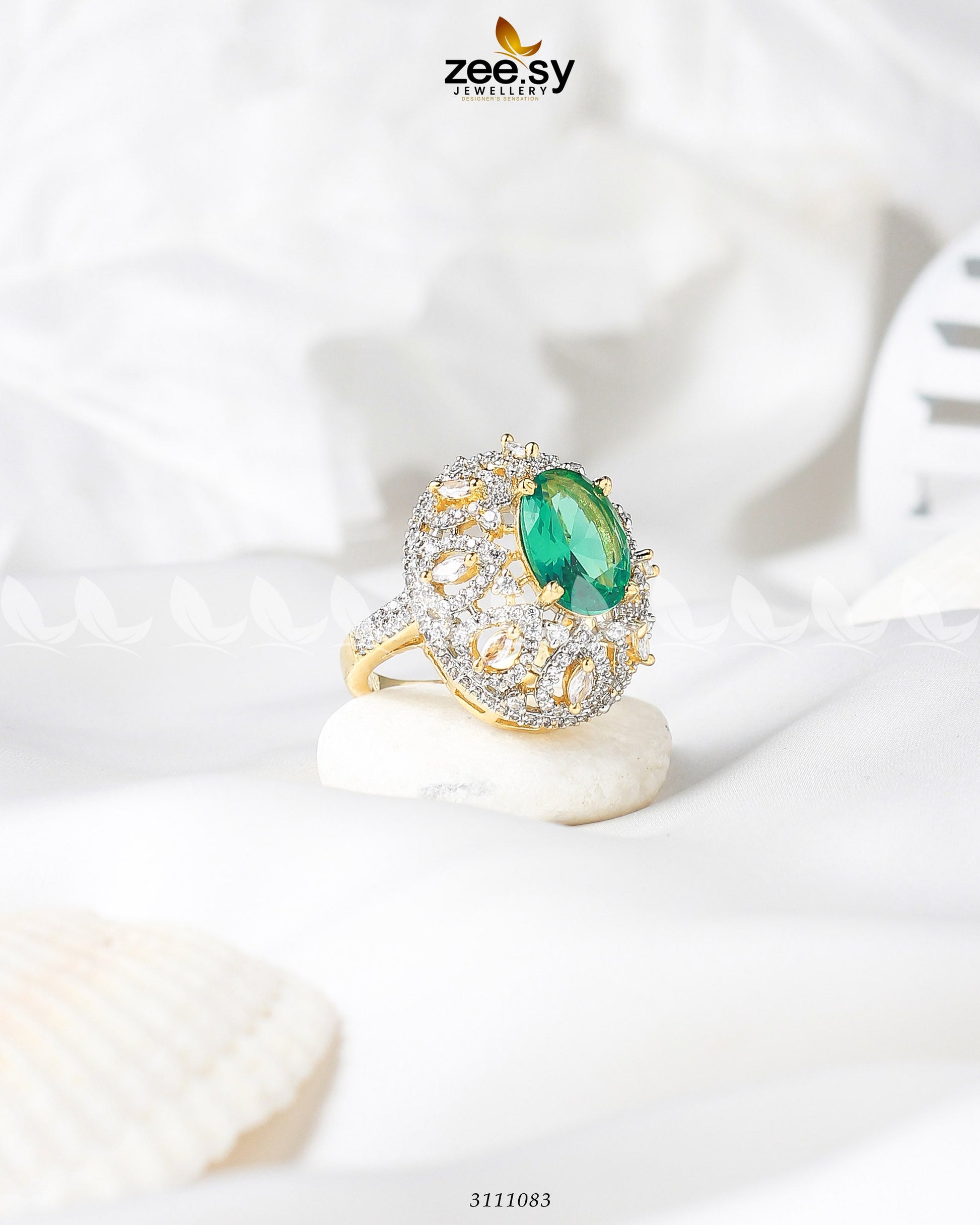 Kohinoor Ring - by - Libasekhas UK - Registered Vendor of : Zeesy - 100% Original Designer Dresss