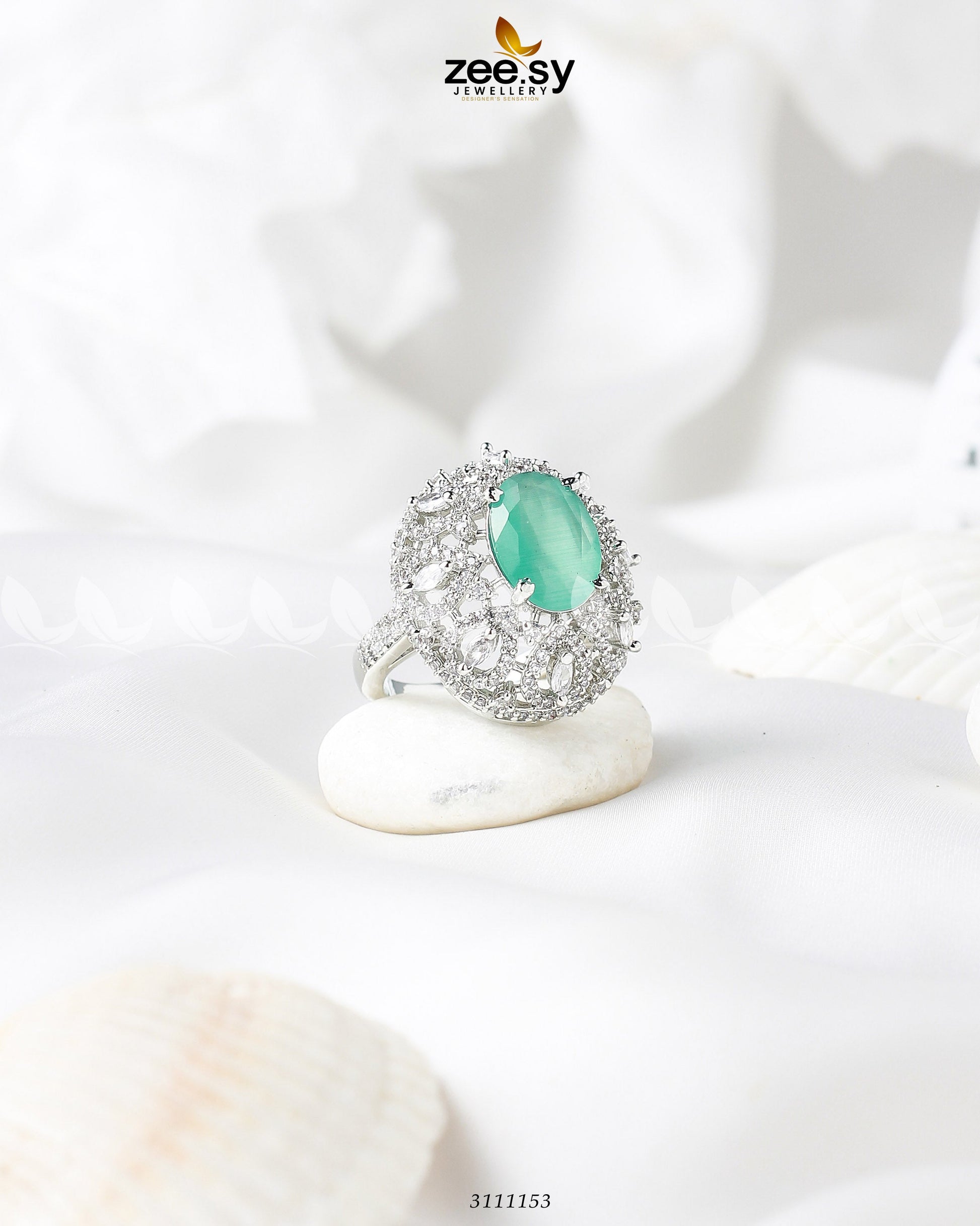 Kohinoor Ring - by - Libasekhas UK - Registered Vendor of : Zeesy - 100% Original Designer Dresss