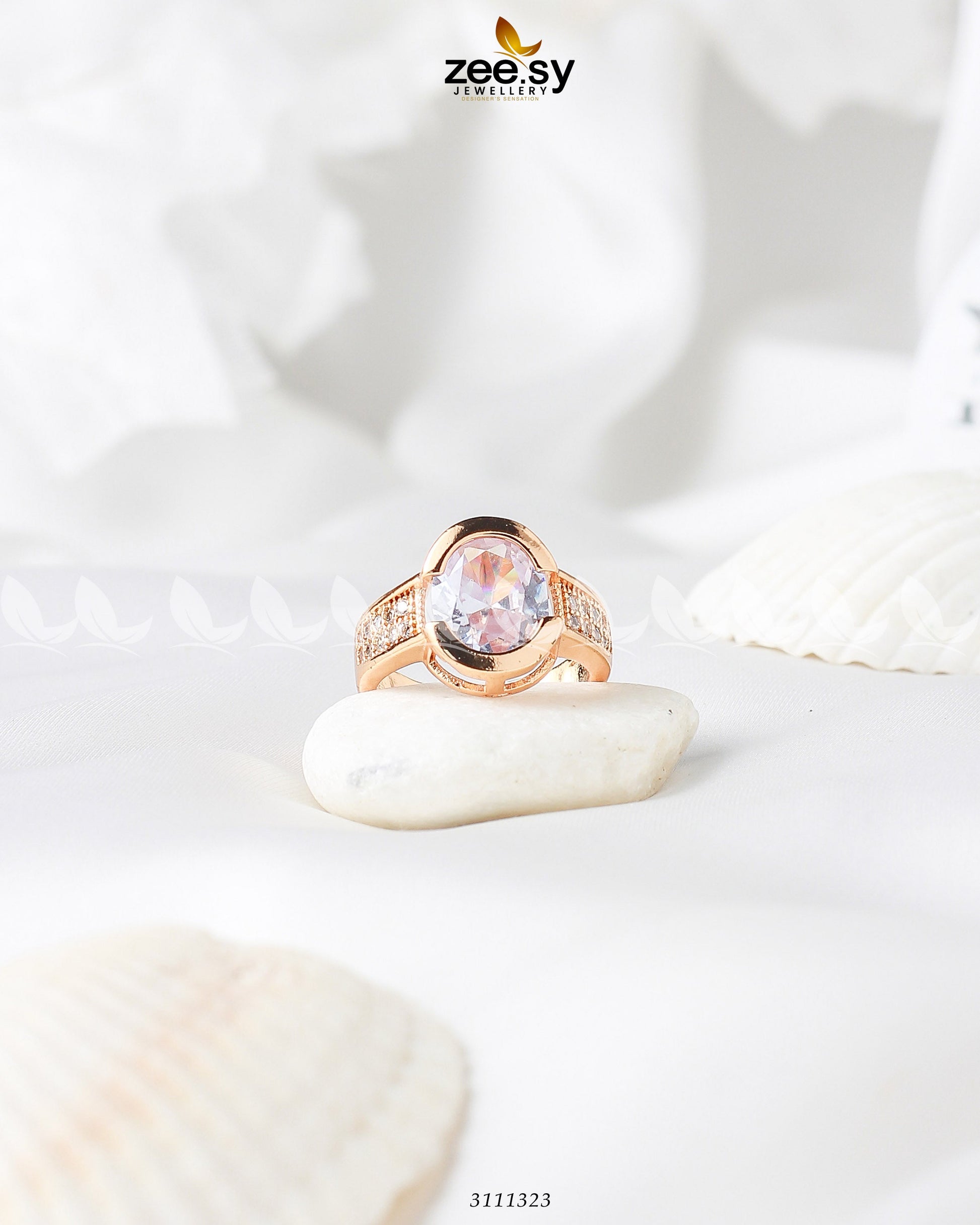 Amethyst Ring - by - Libasekhas UK - Registered Vendor of : Zeesy - 100% Original Designer Dresss