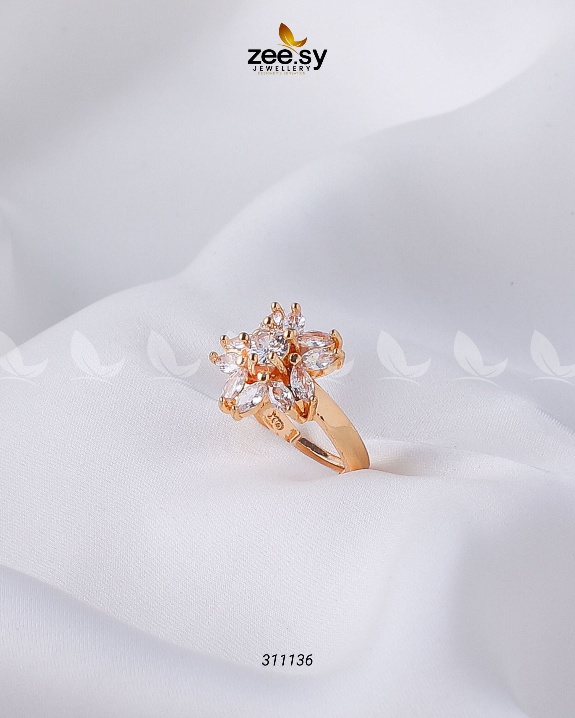 Daisy Ring - by - Libasekhas UK - Registered Vendor of : Zeesy - 100% Original Designer Dresss