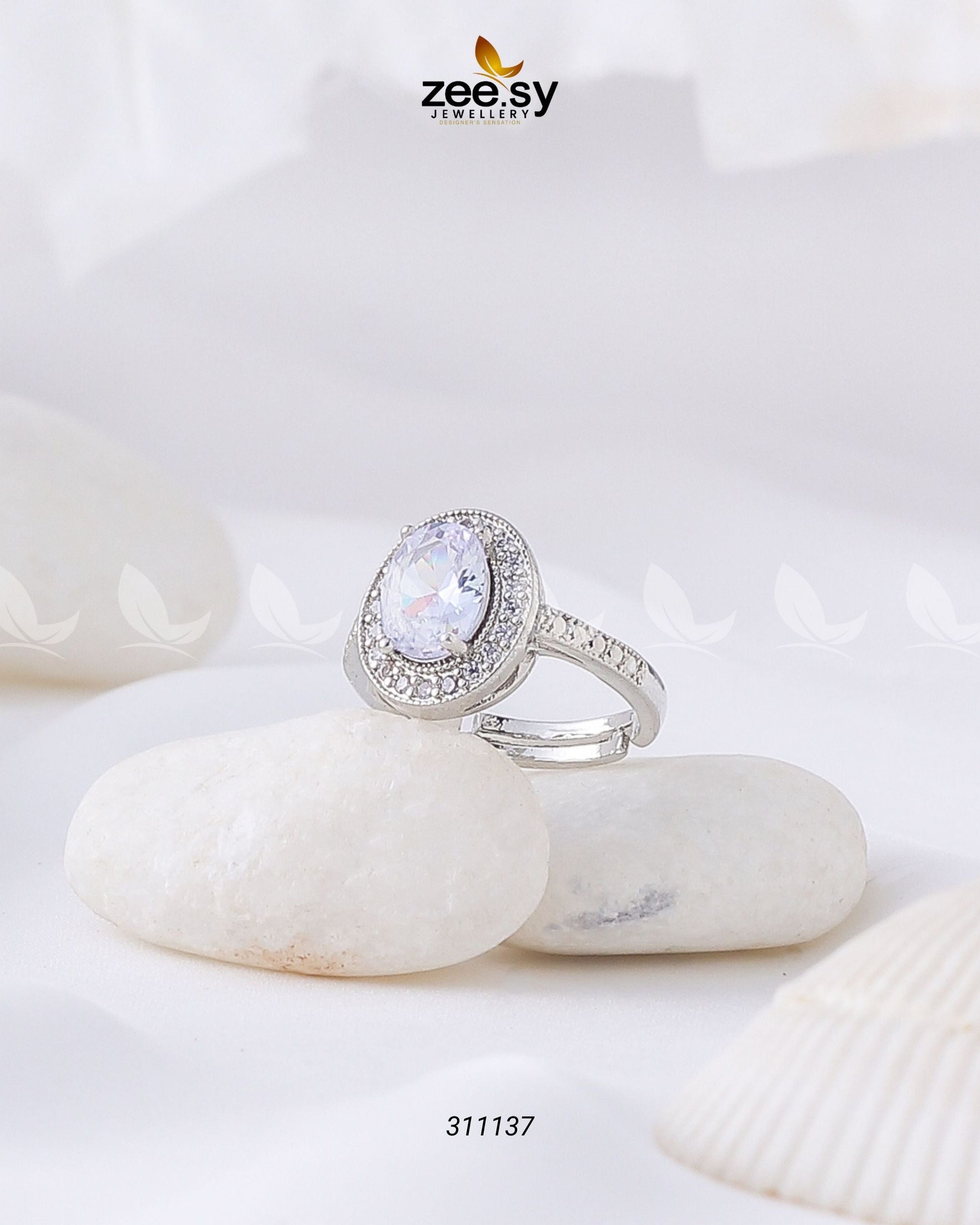 Lobelia Rings - by - Libasekhas UK - Registered Vendor of : Zeesy - 100% Original Designer Dresss