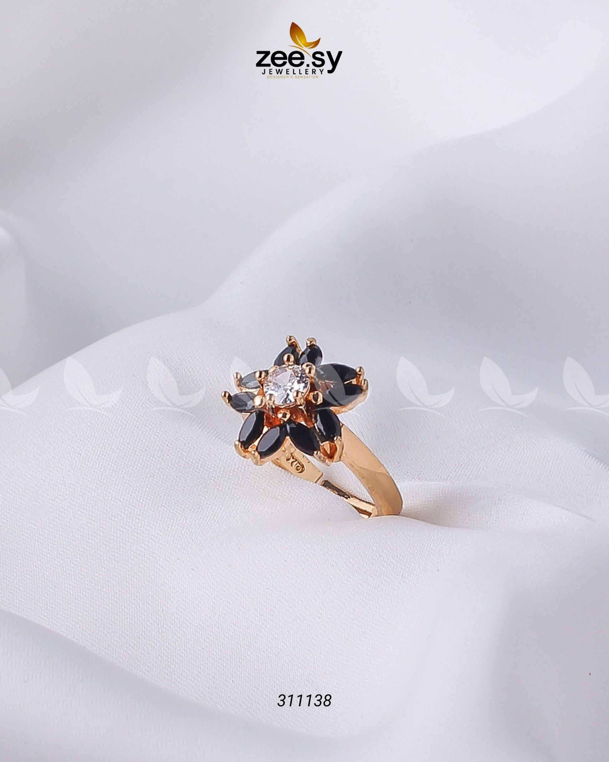 Daisy Ring - by - Libasekhas UK - Registered Vendor of : Zeesy - 100% Original Designer Dresss