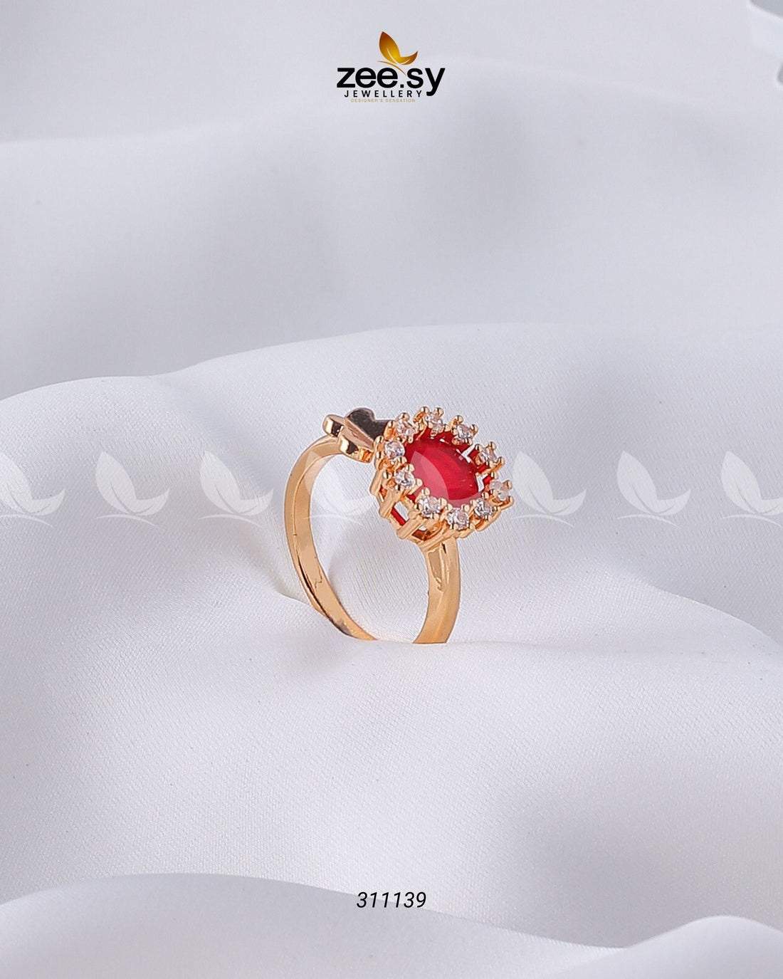 Peony Ring - by - Libasekhas UK - Registered Vendor of : Zeesy - 100% Original Designer Dresss