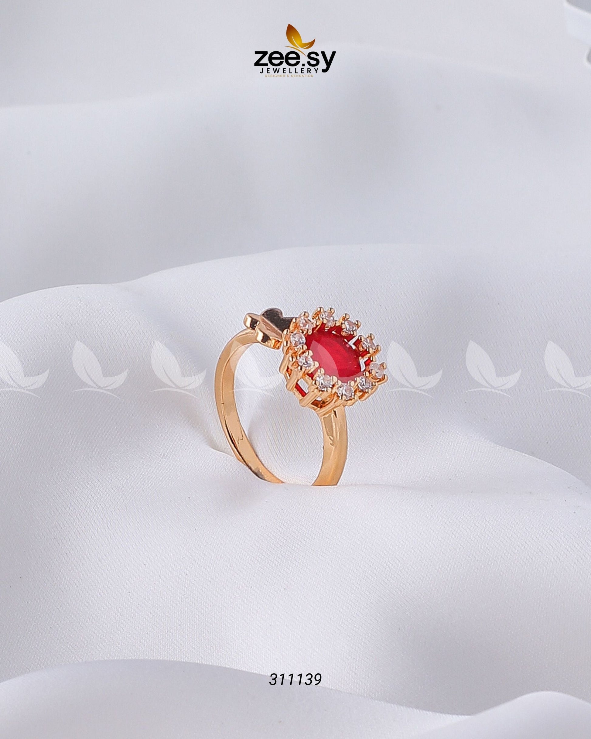 Peony Ring - by - Libasekhas UK - Registered Vendor of : Zeesy - 100% Original Designer Dresss