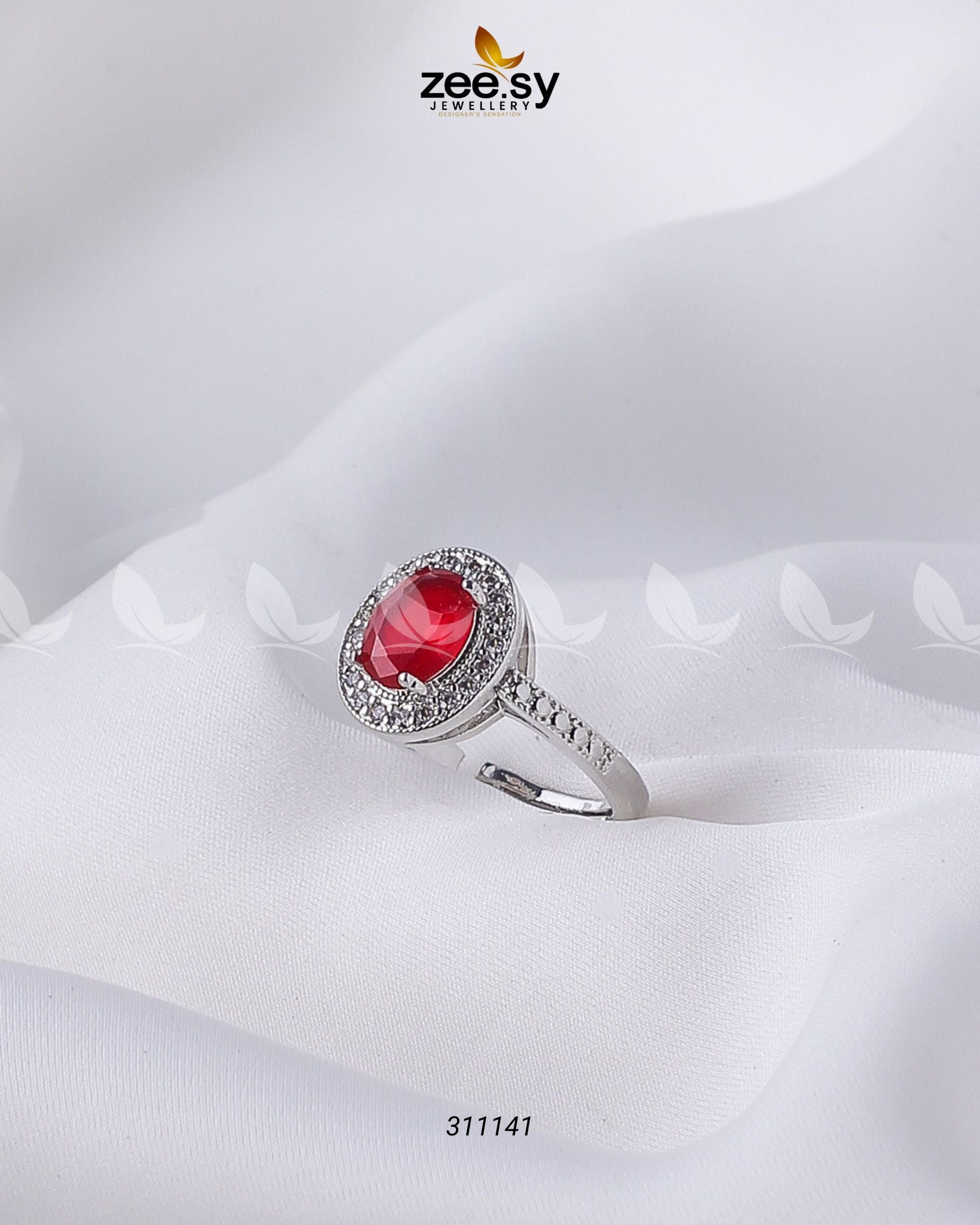 Lobelia Rings - by - Libasekhas UK - Registered Vendor of : Zeesy - 100% Original Designer Dresss