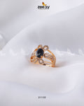 Starlit Ring - by - Libasekhas UK - Registered Vendor of : Zeesy - 100% Original Designer Dresss