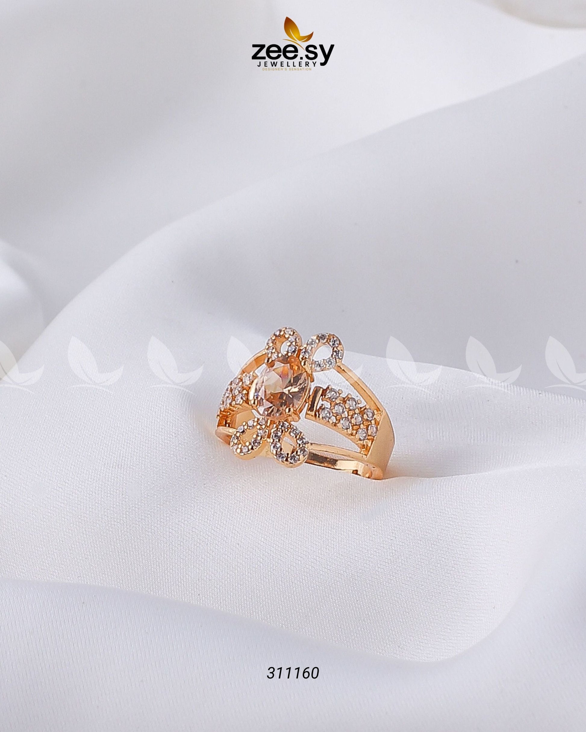 Starlit Ring - by - Libasekhas UK - Registered Vendor of : Zeesy - 100% Original Designer Dresss