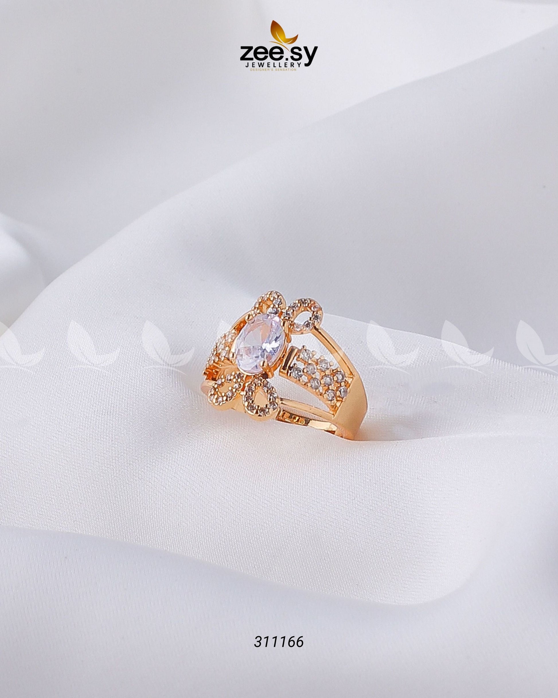 Starlit Ring - by - Libasekhas UK - Registered Vendor of : Zeesy - 100% Original Designer Dresss