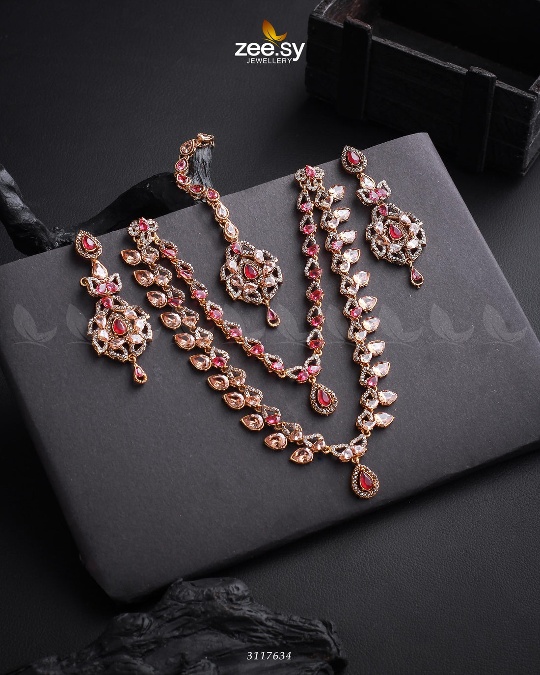 Urwa Hocane Necklace Set - by - Libasekhas UK - Registered Vendor of : Zeesy - 100% Original Designer Dresss