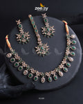 Solara Necklace Set - by - Libasekhas UK - Registered Vendor of : Zeesy - 100% Original Designer Dresss