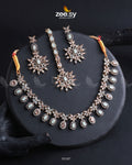 Solara Necklace Set - by - Libasekhas UK - Registered Vendor of : Zeesy - 100% Original Designer Dresss